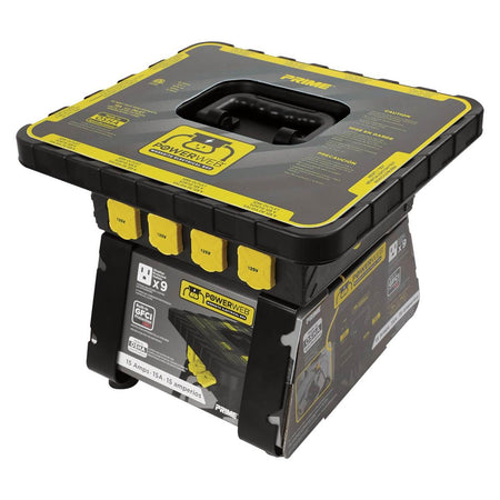 PRIME PBGJP002 - Powerweb® Worksite Electrical Box with 9 Outlets and GFCI