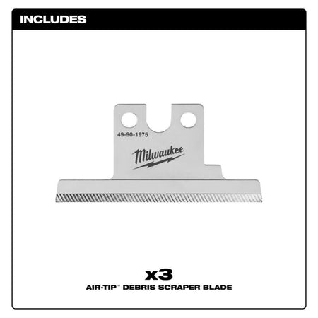 MILWAUKEE 49-90-1975 - AIR-TIP™ Debris Scraper Blade 3-Pack