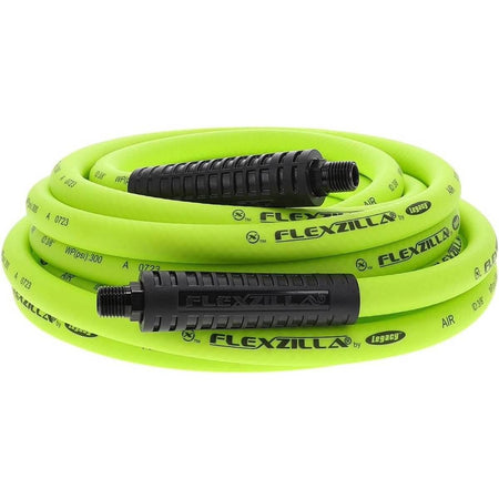 FLEXZILLA HFZ3825YW2 - 3/8 in. x 25 ft. ZillaGreen Premium Hybrid Air Hose