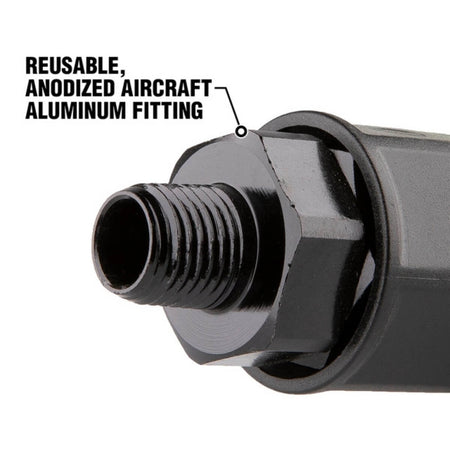FLEXZILLA RP900500 - Pro Reusable Air Hose Fitting, 1/2 in. Barb x 3/8 in. MNPT