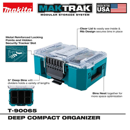 MAKITA T-90065 - MAKTRAK Deep Compact Organizer