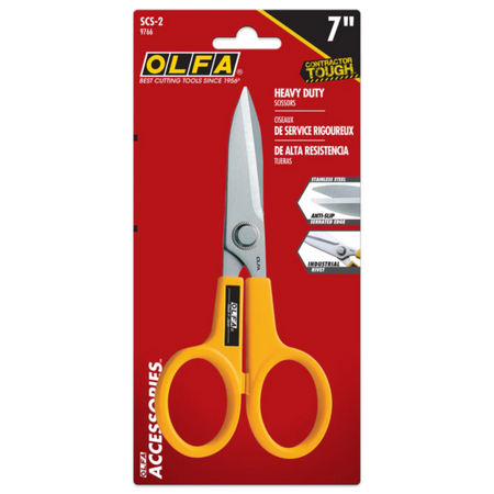 OLFA SCS-2 - 7" Stainless Steel Serrated Edge Scissors