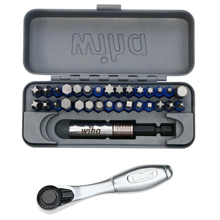 WIHA WIH-76889 - Go Box 32pc Impact Bit Set with Ratchet WIHA