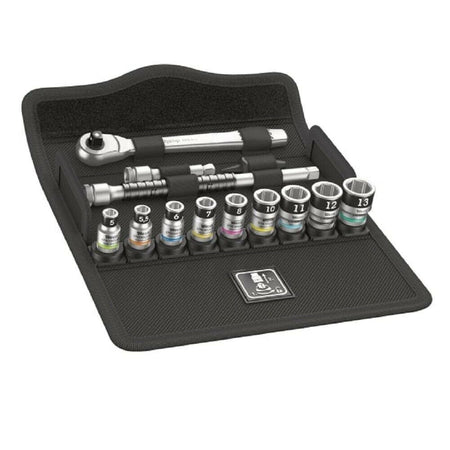 Wera 003756 - 8100 SA 12 HF Zyklop Metal Ratchet Set push-through - Wise Line Tools