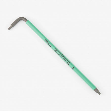 Wera 022602 2 x 101mm Hex + Ball End Hex L-key (Green) WERA