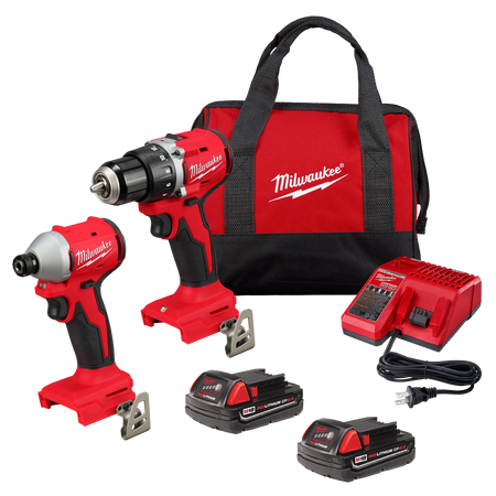 MILWAUKEE 3692-22CT M18™ Compact Brushless 2-Tool Combo Kit