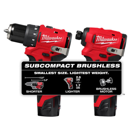 Milwaukee 3494-22 - M12™ Subcompact Brushless 2-Tool Combo Kit MILWAUKEE