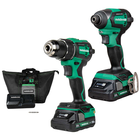 Metabo HPT KC18DEXQBM 18V MultiVolt Brushless 2-Tool Combo Kit