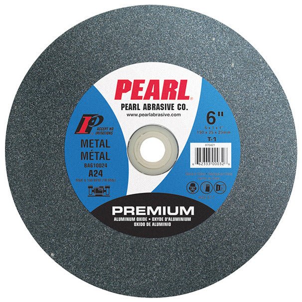 Pearl BA634080  -  6" x 3/4" x 1/2-1" Aluminum Oxide 80 Grit