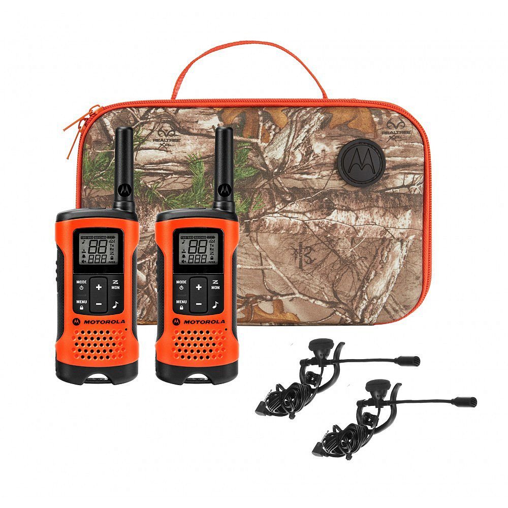 Motorola T265 Rechargeable Two-Way Radios Sportsman Edition (Dual Pack With Accessories)