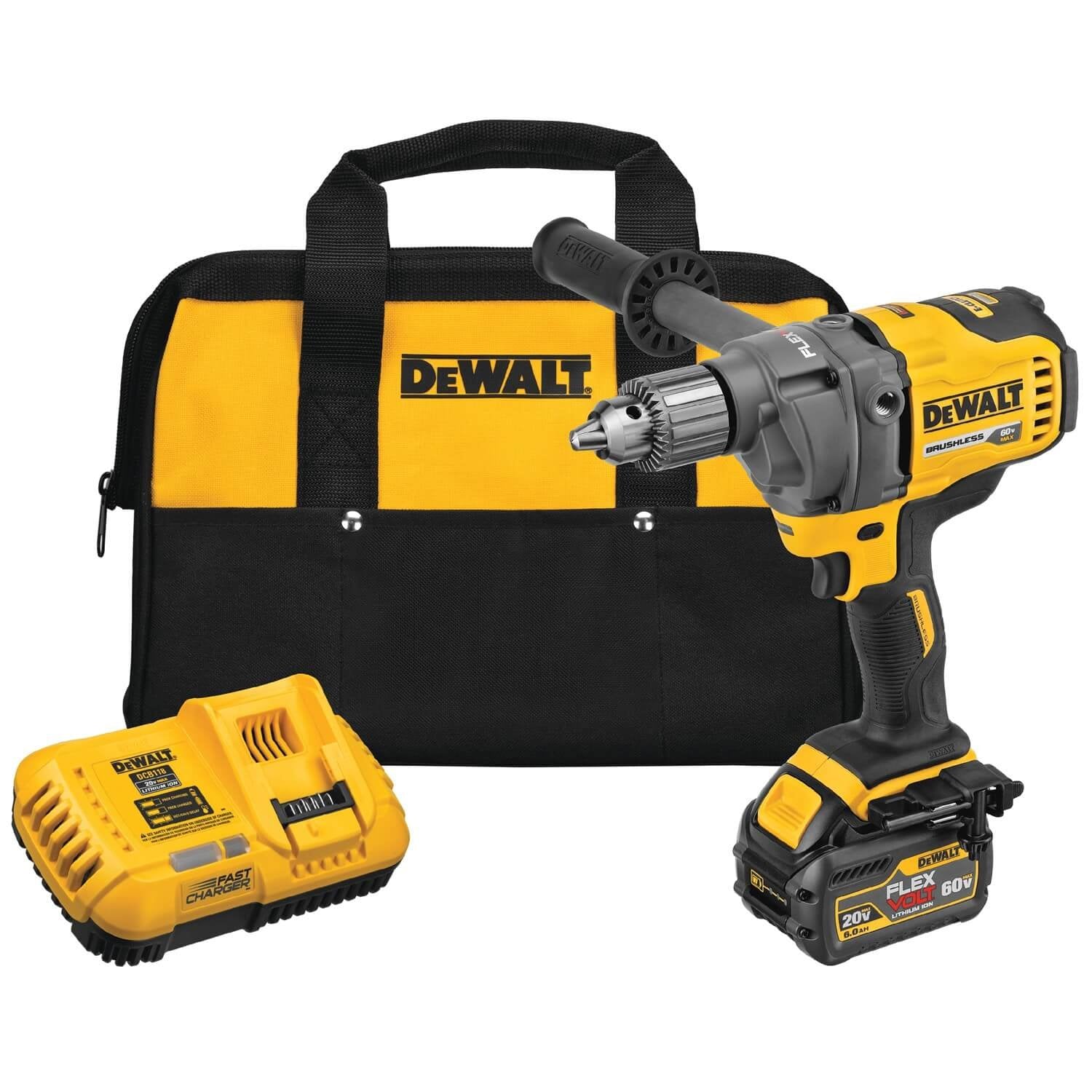 Dewalt DCD130T1 60V MAX MIXER DRILL WITH E CLUTCH SYSTEM Kit