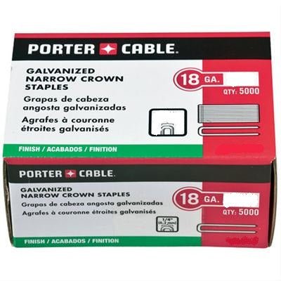 Porter Cable PNS18075  -  18g 3/4" Galvanized Staples 5000pk