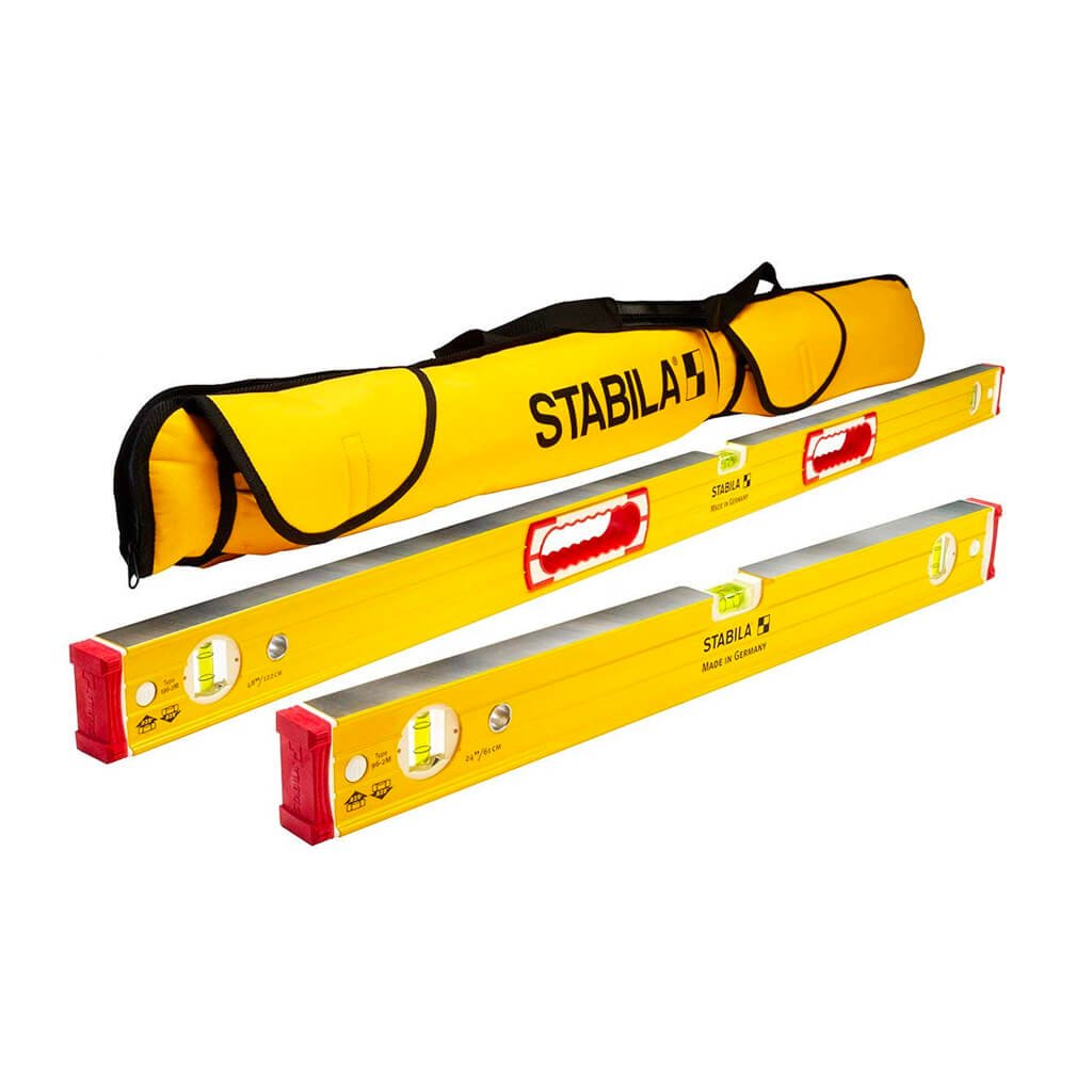 Stabila  STA-48380 - Magnetic 3 level set (38648 38624 & 25100) with case