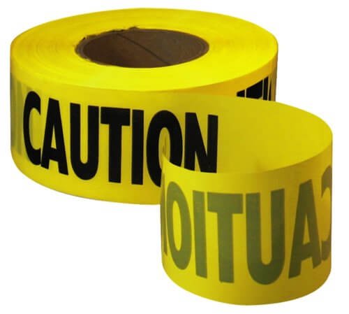 Empire Level 71-1001 - 1000-Feet by 3-Inch Caution Barricade Tape, Yellow