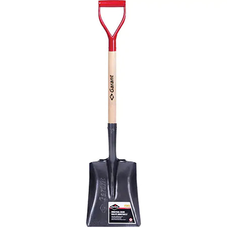 Garant GHS2D Pro Series Square Point Shovel with Wood Handle and Steel D-Grip