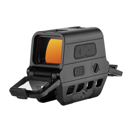 Olight Osight R enclosed red dot sight with lens covers open