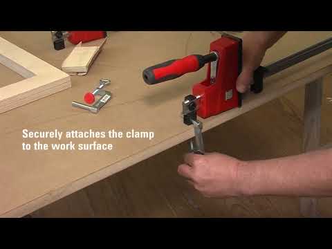 Load video: Bessey TK-6 - Table mount clamp (TK)
