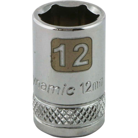 Douille chromée Dynamic 3/8" D 6 PT 12 mm