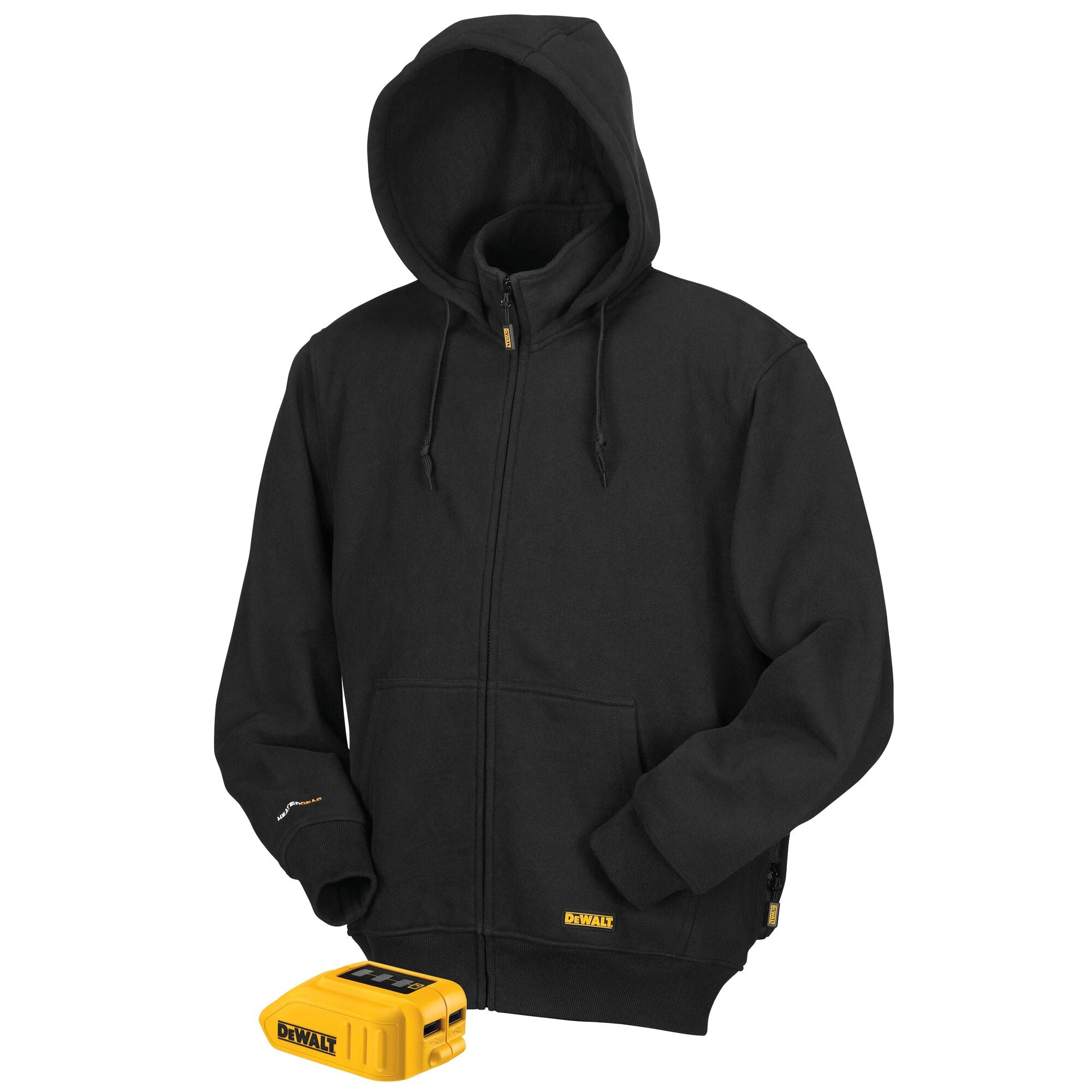 DEWALT DCHJ067B 20V MAX Black Heated Hoodie Hoodie and Adaptor Onl