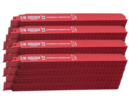 Diablo DS1214BF200 - 12 in. Bi-Metal Recip Blade for Medium Metal Cutting - 200 Pack