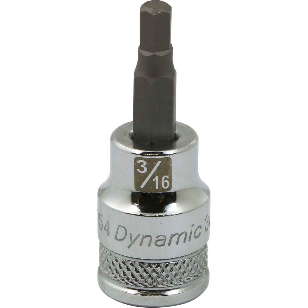 Dynamic 3/8" D BIT Socket HEX 3/16" - wise-line-tools