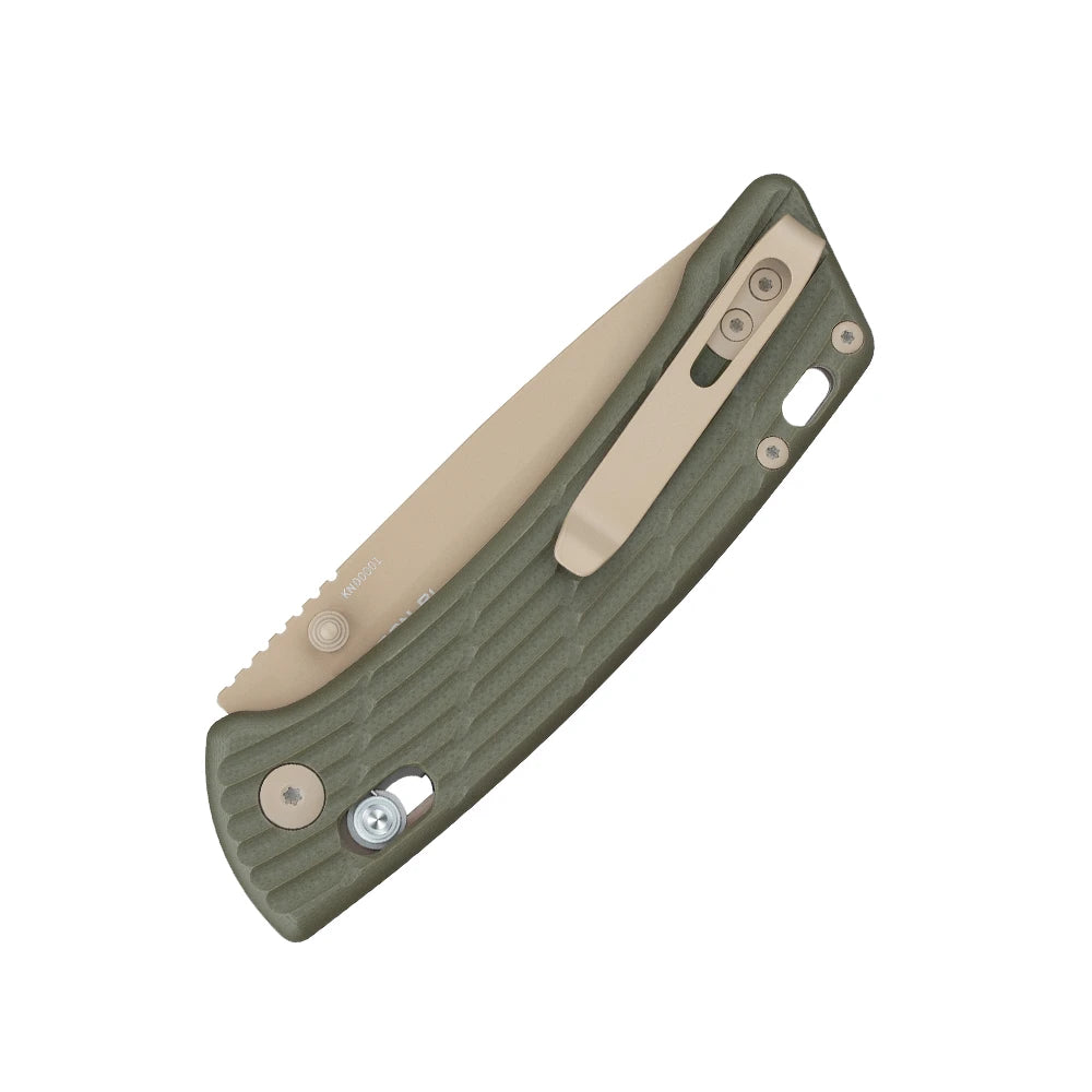 Couteau de poche pliant Olight Heron R1 avec revêtement Cerakote