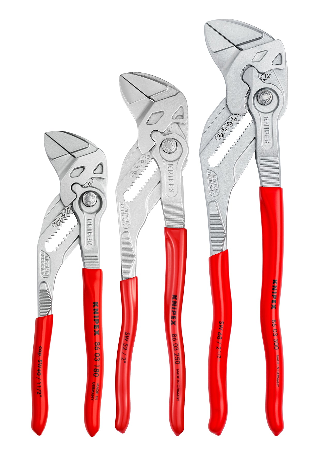 Knipex 002006US2 - 3 Pc Pliers Wrench Set