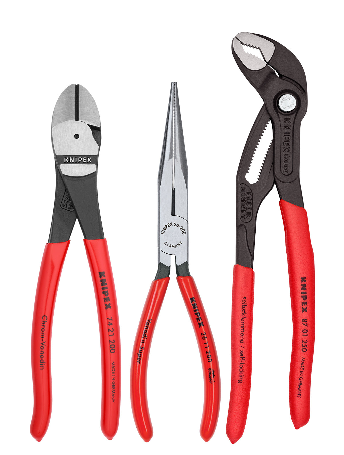 Knipex 002008US2 - Coffret universel 3 pièces avec pinces Cobra®