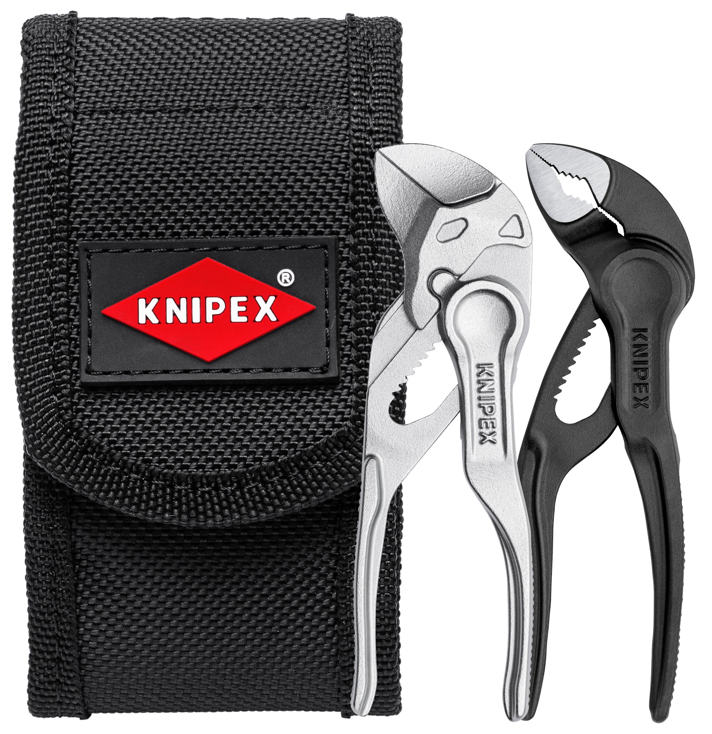 Knipex 002072V04XS - 2-teiliges Mini-Zangenset XS in Gürteltasche