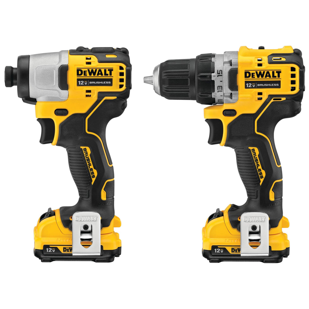 DEWALT DCK221F2 XTREME 12V MAX BRUSHLESS CORDLESS DRILL & IMPACT DRIVER KIT - product view