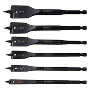 DEWALT DW1587 Drill Bit Set, Spade Bits, Assorted, 3/8-Inch To 1-Inch, 6-Piece - product view