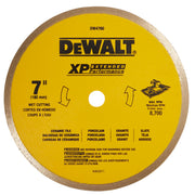 DEWALT DW4760 7-Inch Wet Cutting Continuous Rim Saw Blade With 5/8-Inch Arbor For Ceramic Or Tile,Yellow - product view