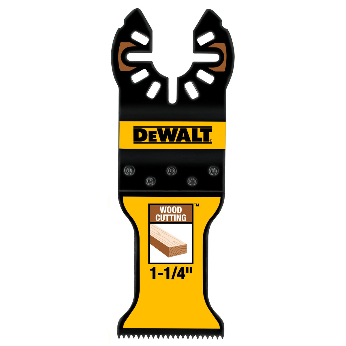 DEWALT DWA4206 1-1/4 In Titanium Oscillating Tool Blade For Fast Cutting (1 Pack) - product view