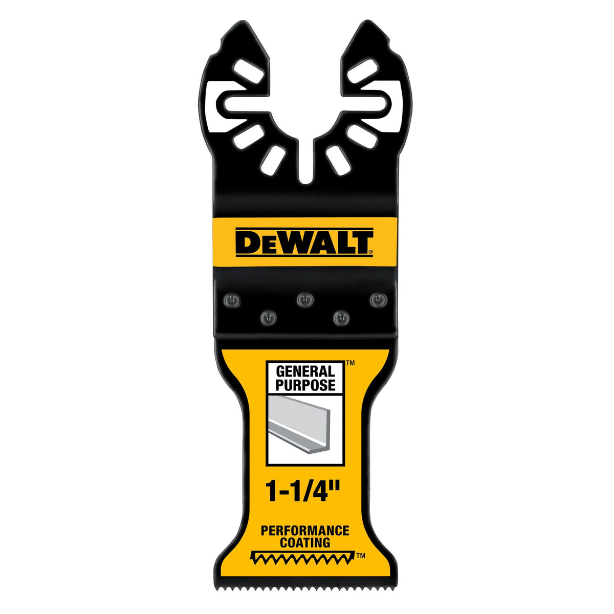 DEWALT DWA4209 1-1/4 In Titanium Oscillating Tool Blade For Metal Cutting (1 Pack) - product view