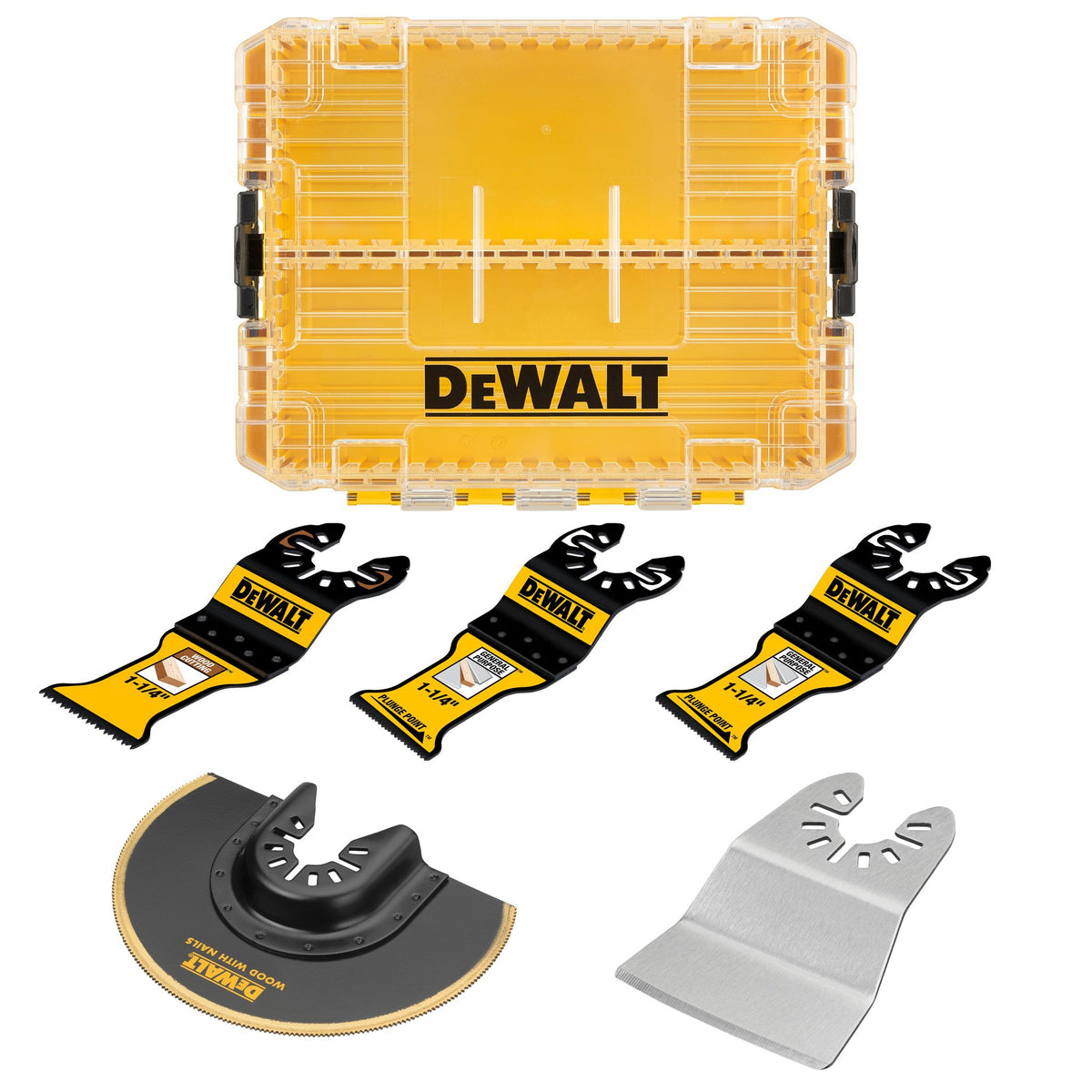 DEWALT DWA425GSET DW OSC General Purpose Kit 5PC - kit contents