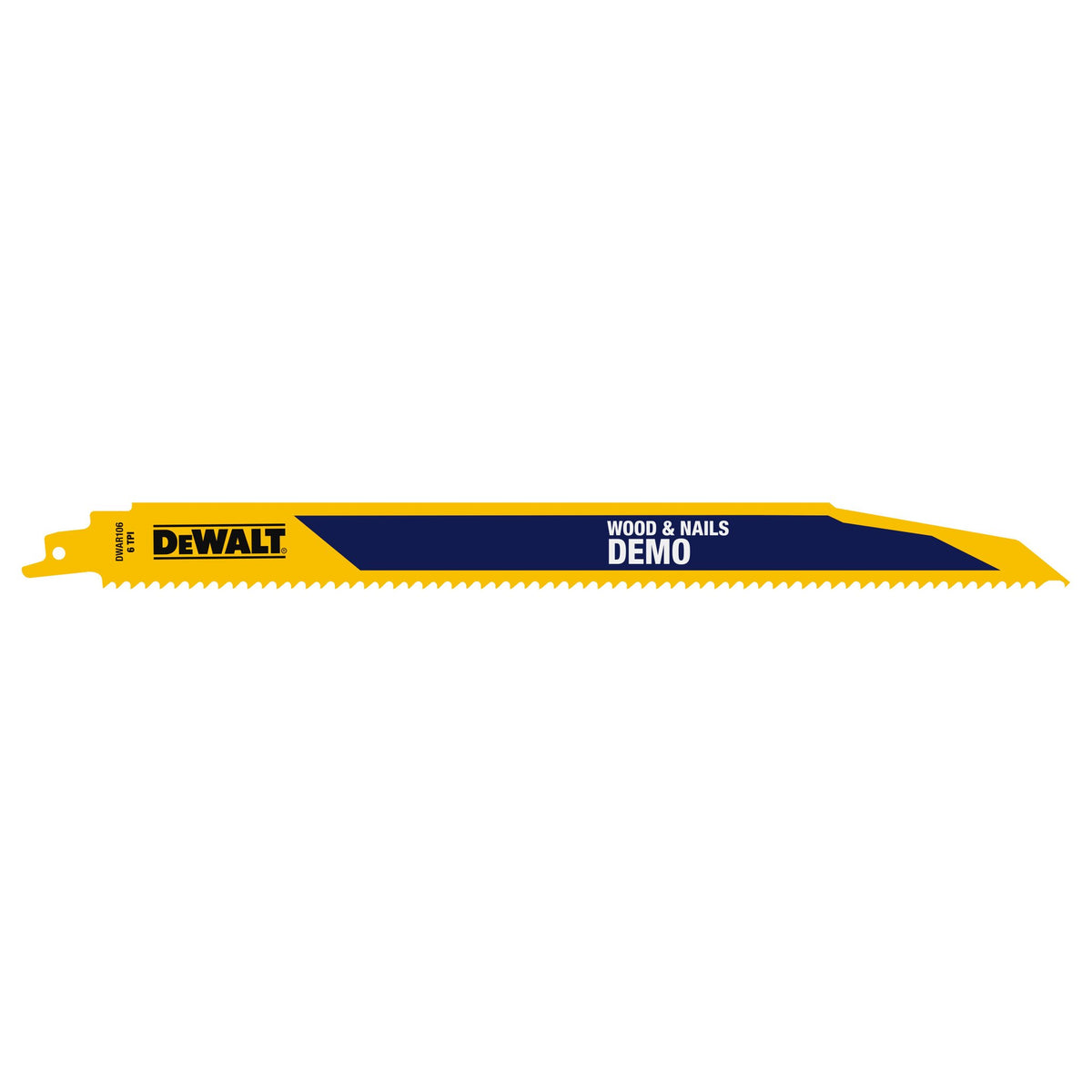 DEWALT DWAR106 12In 6Tpi 106 - 5Pk - product view