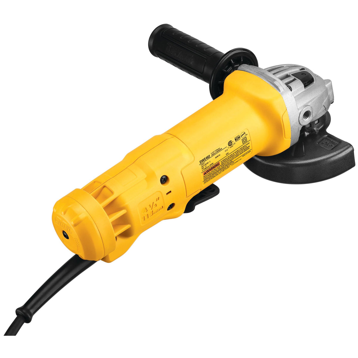 DEWALT DWE402 Angle Grinder Tool, Paddle Switch, 4-1/2-Inch, 11-Amp - product view