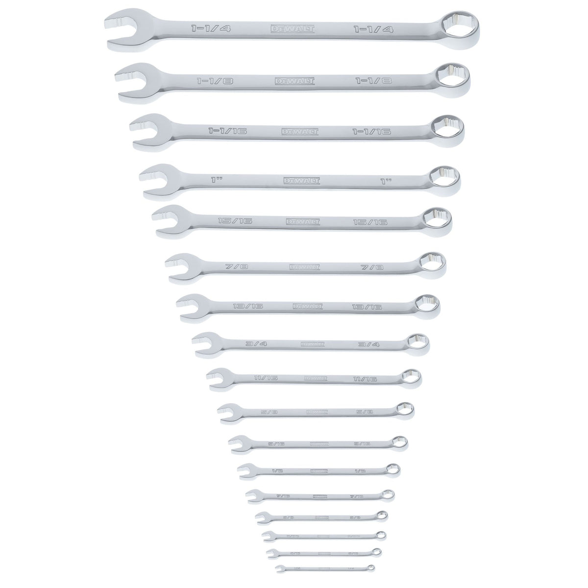 DEWALT DWMT45428 TOUGHSERIES 17-Piece SAE 6-Point Combination Wrench Set - product view