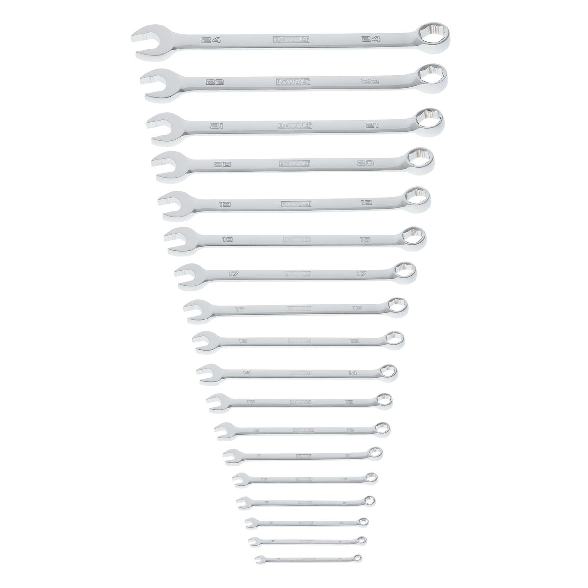 DEWALT DWMT45429 TOUGHSERIES 18-Piece Metric 6-Point Combination Wrench Set - product view