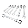 DEWALT DWMT74195 – DEWALT Combination Ratcheting Wrench Set, SAE/Standard Wrenches, Flex Head, 7-Piece
