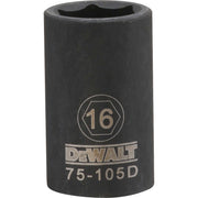 DEWALT DWMT75105OSP 6 Point 1/2" Drive Impact Socket 16Mm - product view