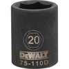 DEWALT DWMT75110OSP-Dwmt 6Pt 1/2In Dr Im Skt 20 Mm