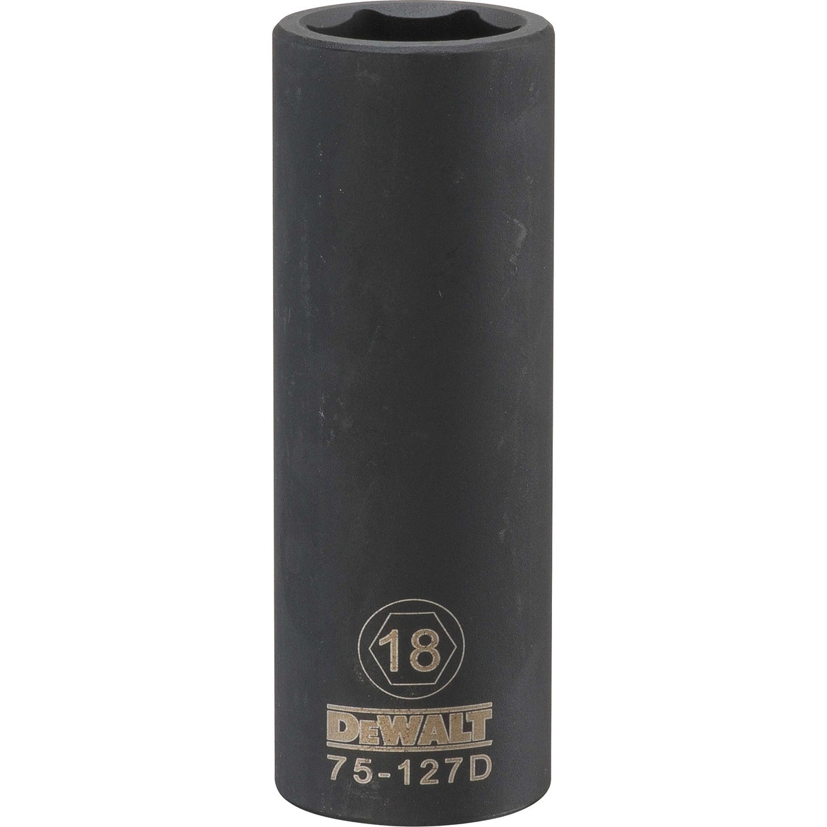 DEWALT DWMT75127OSP 6 Point 1/2" Drive Deep Impact Socket 18Mm - product view