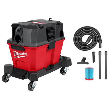 Milwaukee 0910-20 M18 FUEL™ 6 Gallon Wet/Dry Vacuum - kit contents