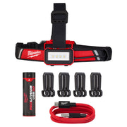 Milwaukee 2115-21 REDLITHIUM™ USB Low-Profile Headlamp - kit contents