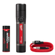 Milwaukee 2160-21 REDLITHIUM™ USB 800L Compact Flashlight - kit contents