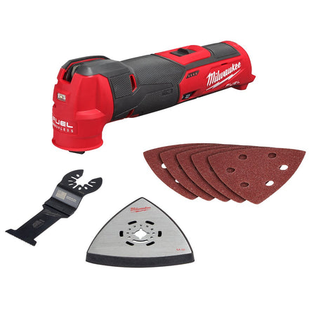 Milwaukee 2526-20 M12 FUEL™ Oscillating Multi-Tool - kit contents