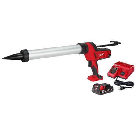 Milwaukee 2642-21CT M18™ Cordless 20 oz Sausage Style Caulk and Adhesive Gun Kit - kit contents