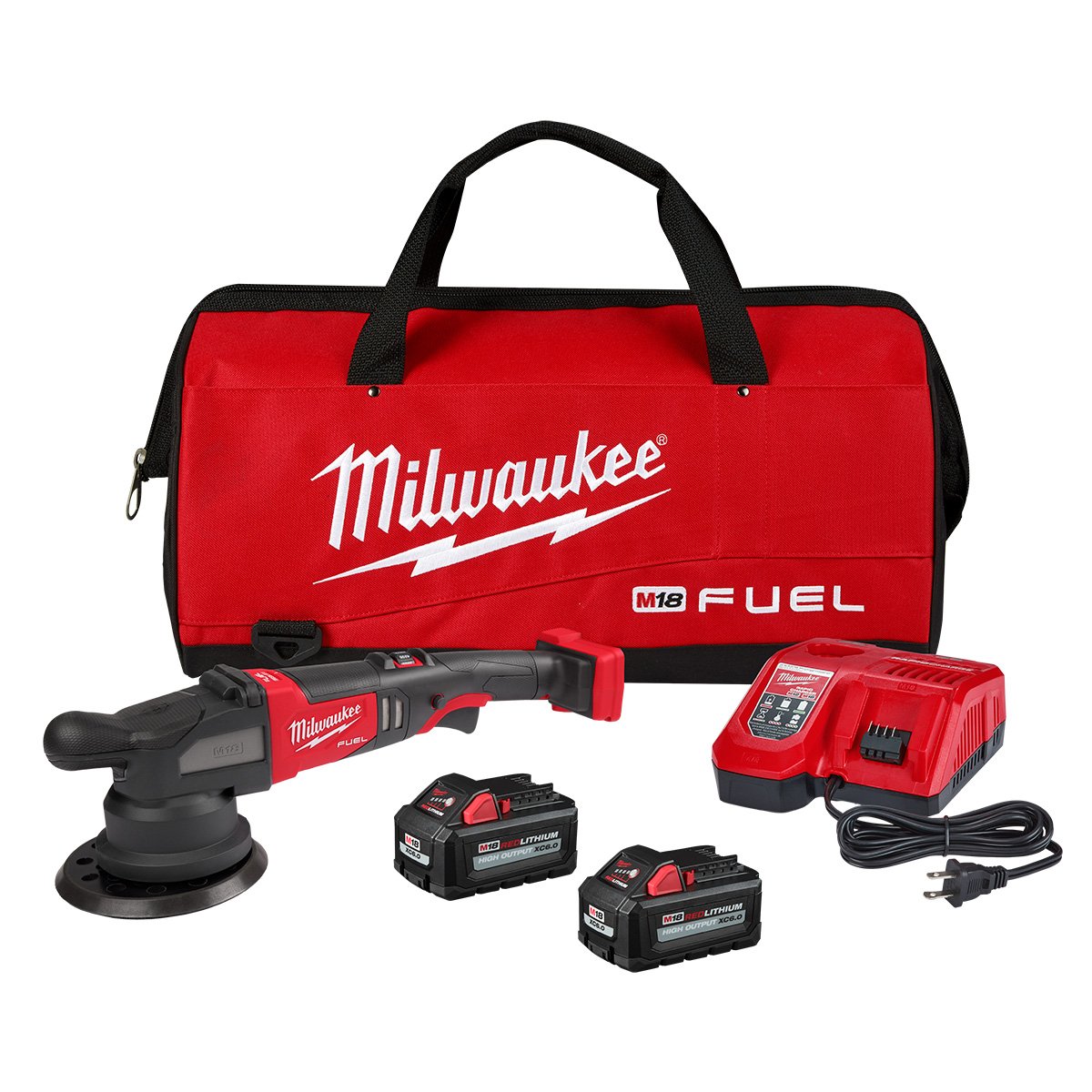 Milwaukee 2685-22HD M18 FUEL™ 21mm Random Orbital Polisher Kit - kit contents