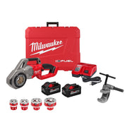 Milwaukee 2870-22 M18 FUEL™ Compact Pipe Threader w/ ONE-KEY™ w/ 1/2" - 1-1/4" Compact NPT Forged Aluminum D - kit contents